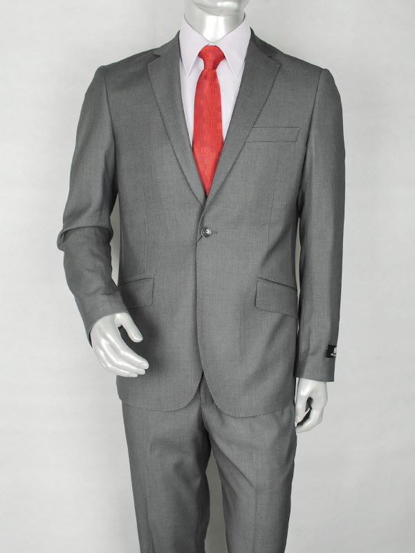 Buseiness Grey Men Suit One Button Uniform