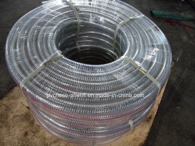 PVC Plastic Steel Wire Suction Hose Water Spring Hose Pipe 32mm