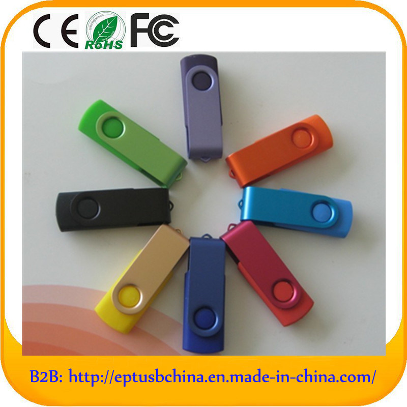 Colorful Promotional Cheap Swivel USB Flash Driver with Custom Logo Freely (ET517)
