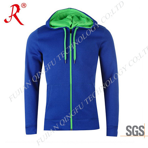 Hot Sale Men' S Hoodie with Brushed Fleece Lining (QF-S542)