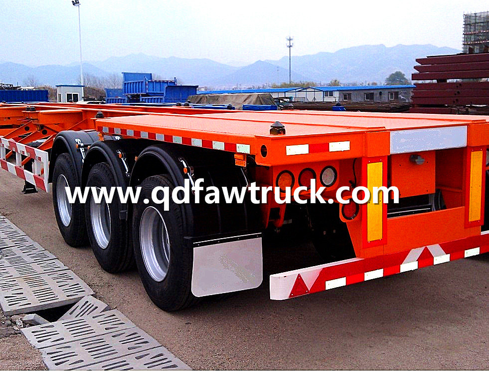 Durable 40ft Skeletal Container Trailer