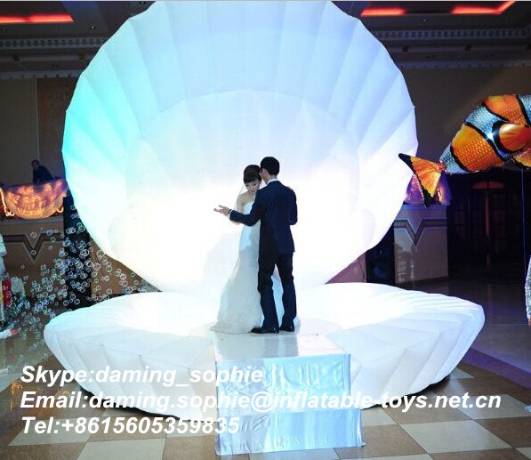 Wedding Party Inflatable Shell Decoration with Light LED