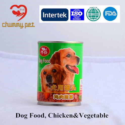 Top Quality Canned Chicken and Vegetable Dog Food