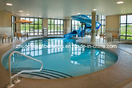 Indoor Resort Pool Curved Slide