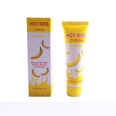 Hot Kiss Cream Edible Banana Flavor Personal Lubricant Fruit Lubricant