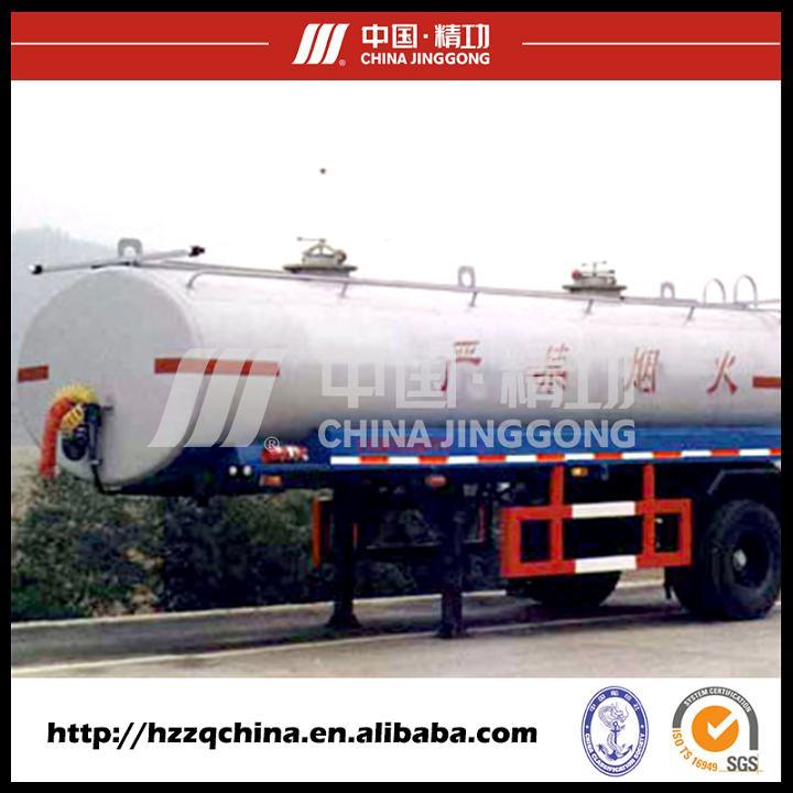 17900L Carbon Steel Q345 Tank Trailer for Light Diesel Oil Delivery