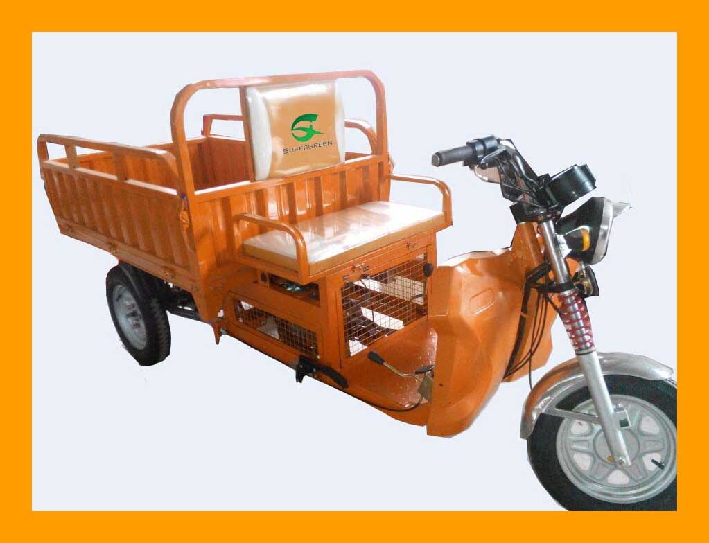Heavy Duty Motorized Three Wheeler Cargo Tricycle with 50% Fuel Saving Rate