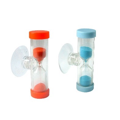 Plastic Mini Shower Sand Clock Timer with Suction Cup