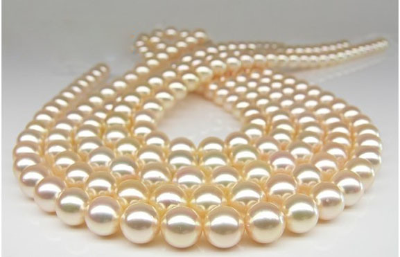 Natural Saltwater Akoya Pearl Necklace 2014 Fine Jewelry
