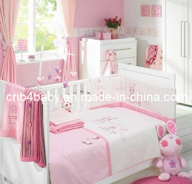 Pink Rabbit 100% Cotton Baby Crib Bedding Set