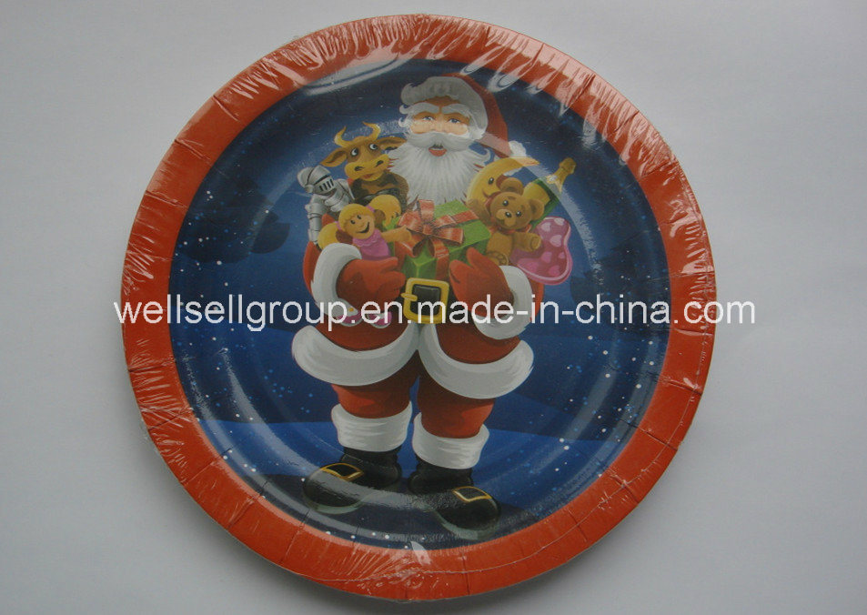 Eco Friendly Design Biodegrable Paper Plates for Halloween Party, Paper Plate with Printing