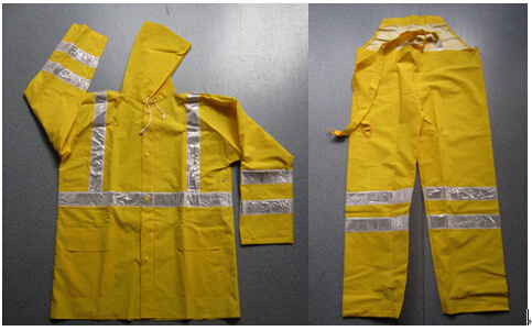 Yellow Waterproof Safety Safety Work Wear with Reflective Strip