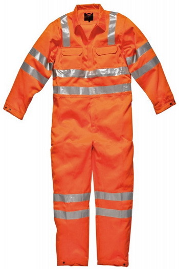 Safety Clothing Reflective Coverall for Contruction Workers in Orange Flame Resistant Custom Logo