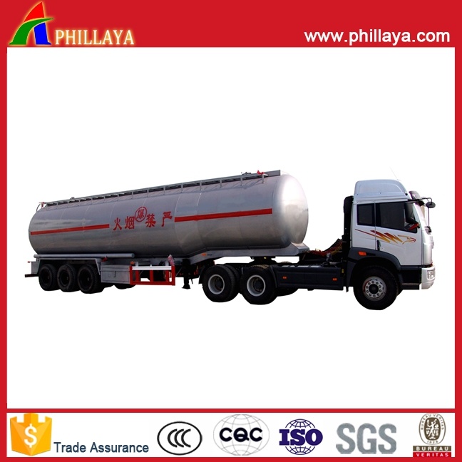 Fuel Tanker Semi Trailer with Stainless Steel Tank