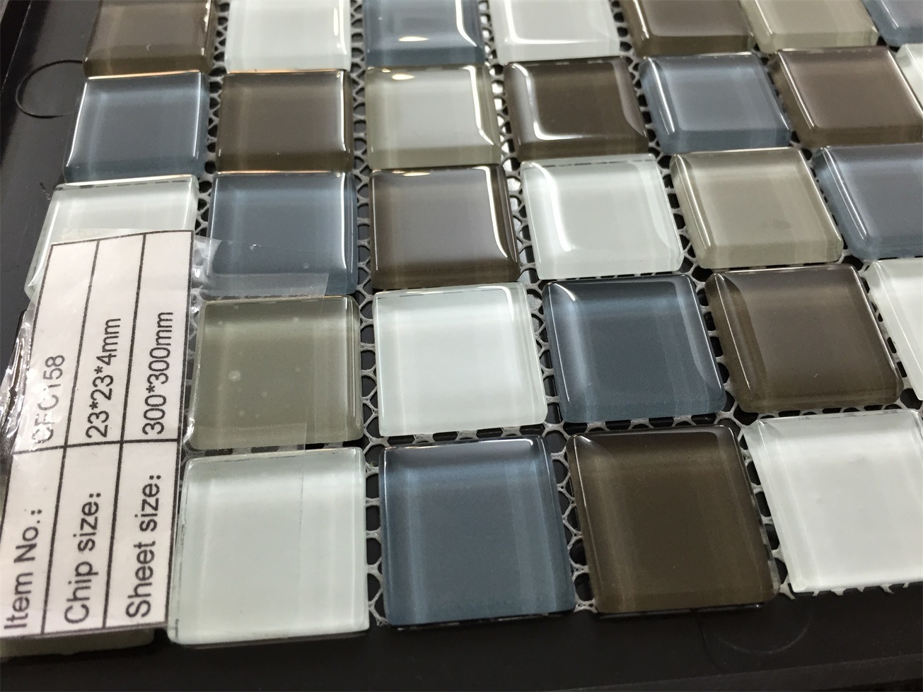 Glass Mosaic Tile Three Color Mix