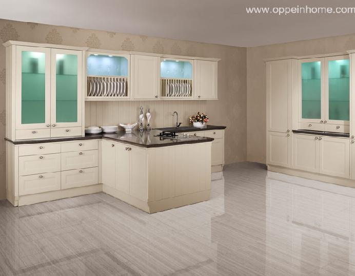 Oppein Euro White Lacquer Kitchen Cabinet (OP10-X073)