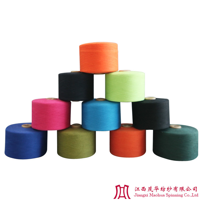 Recycled Color Polyester Cotton Yarn (10-21s)
