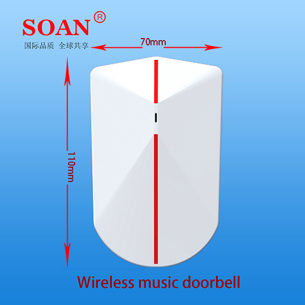 20 Chord Melody Music Wireless Doorbell, Door Bell Chime with Push Button and Touch Button (DB001)