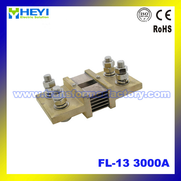 3000A 75mv Resistance Fl-13 Series DC Current Shunt Resistor for Electric Meter