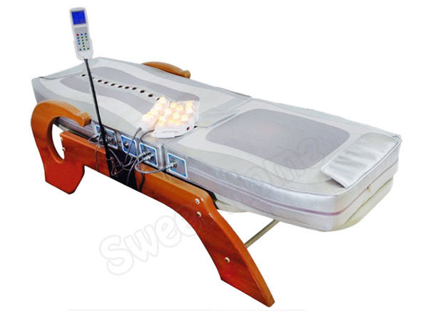 Electric Whole Body Jade Thermal Medical Wooden Massage Table