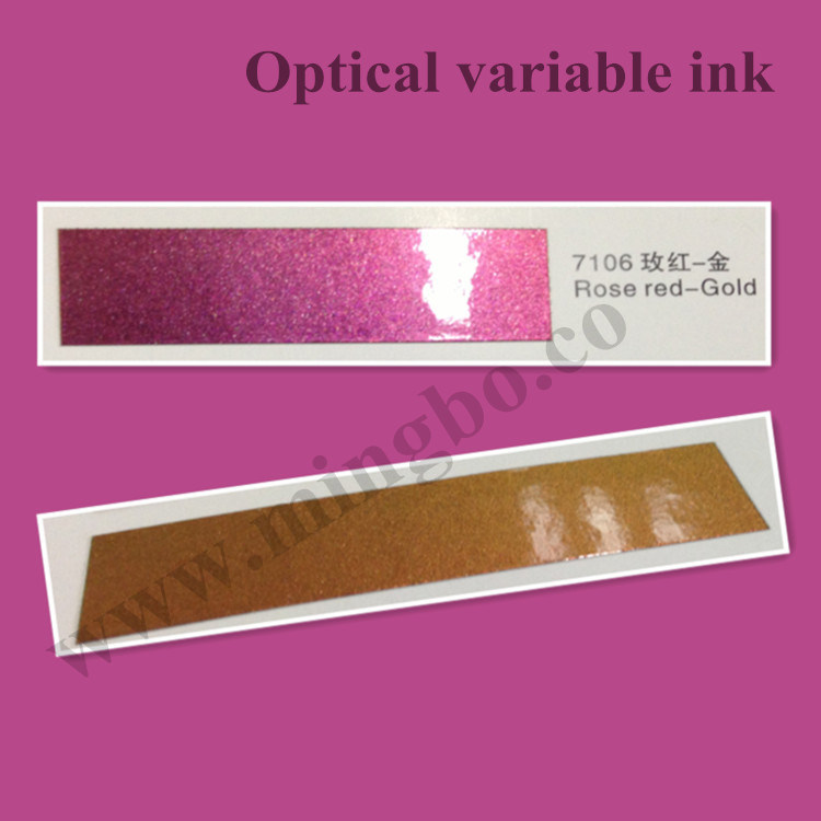 Solvent Based Optical Variable Ink for Screen Printing
