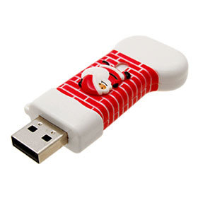 Cartoon Christamas Stocking USB Flash Drive