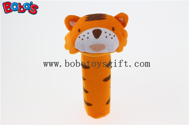 Baby Cute Tiger Animal Stick Rattle Toys Handbell Plush Toy Doll Bosw1035