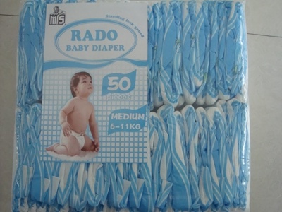 Disposable Soft Baby Diaper PE Film with PP Tape
