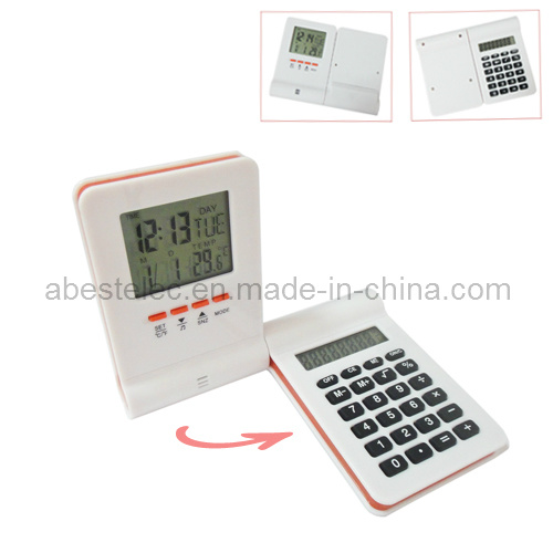8 Digits Desktop Calculator with Calendar Clock