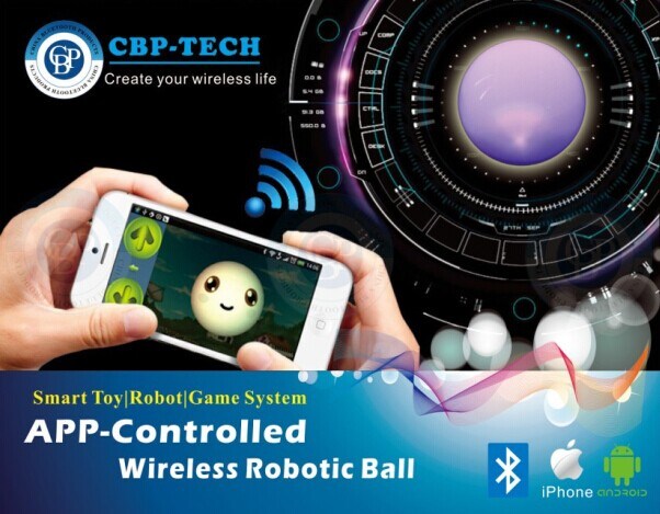 Novelty Gadget RC Toys-Remote Control Robotic Ball Gaming System with APP-Controlled for Smartphones iPhone 6 Plus iPad Android Similar to Sphero