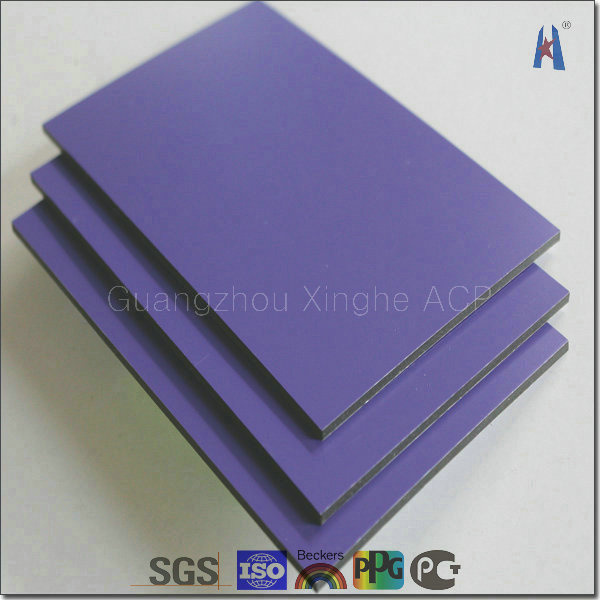 New Color Violet Aluminum Composite Panel PE/PVDF Coating Decoration