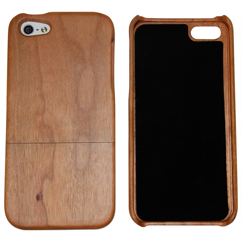 Manufacture Cherry Wood Case for iPhone 5