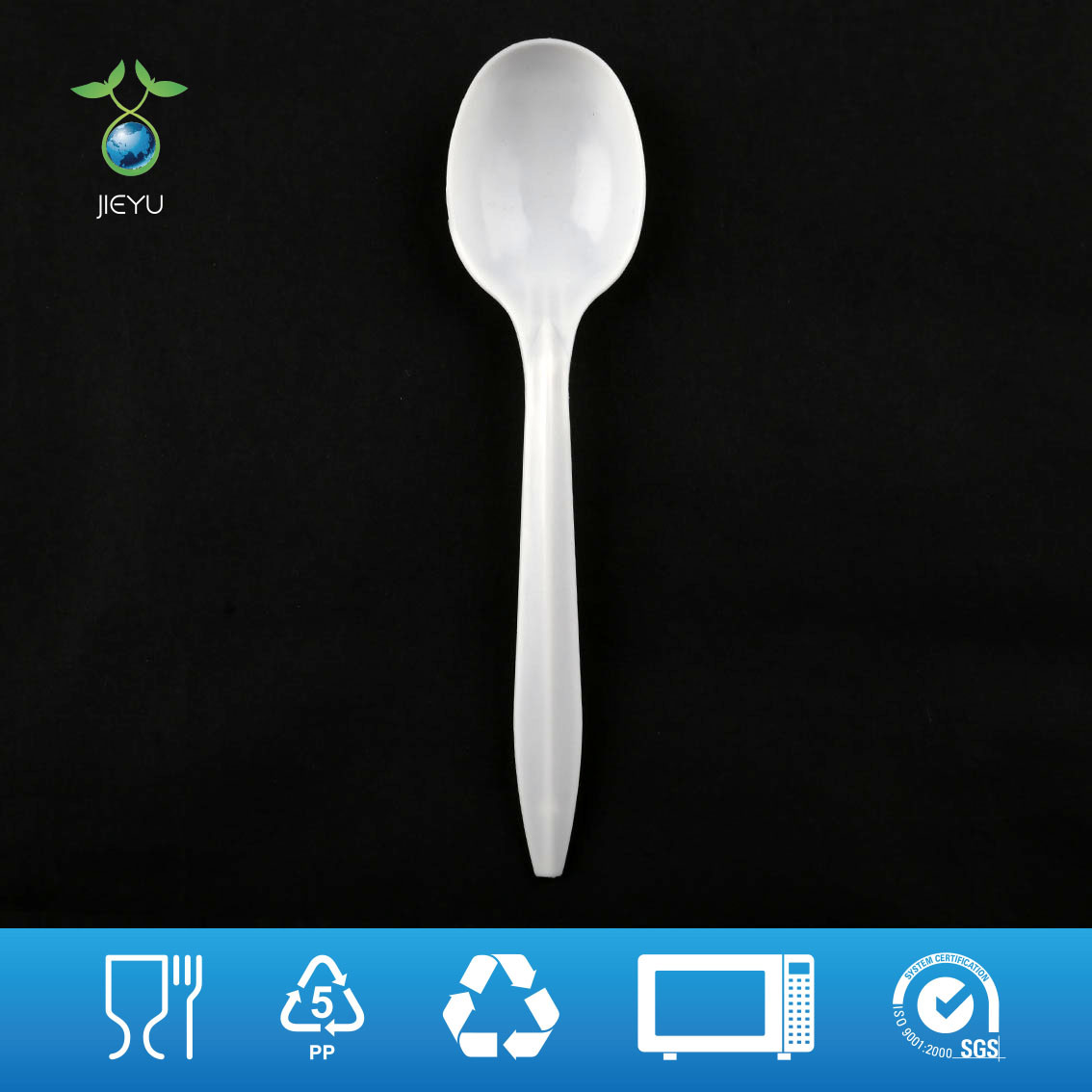High Quality Disposable PP5 Plastic Spoon for Food Tableware (PL-262)