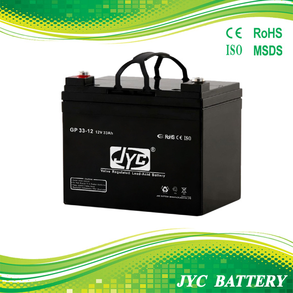 VRLA Battery 12V 33ah Small Size with High Capacity Battery, Small Size Battery
