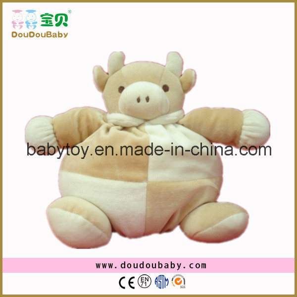 Hot Selling Soft and Stuffed Fat Cow Baby Toy