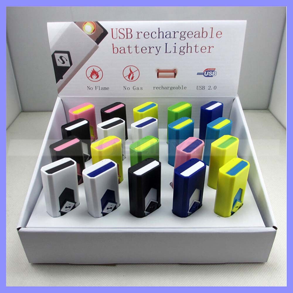 Multi Color Mini Rechargeable USB Lighter (1204)