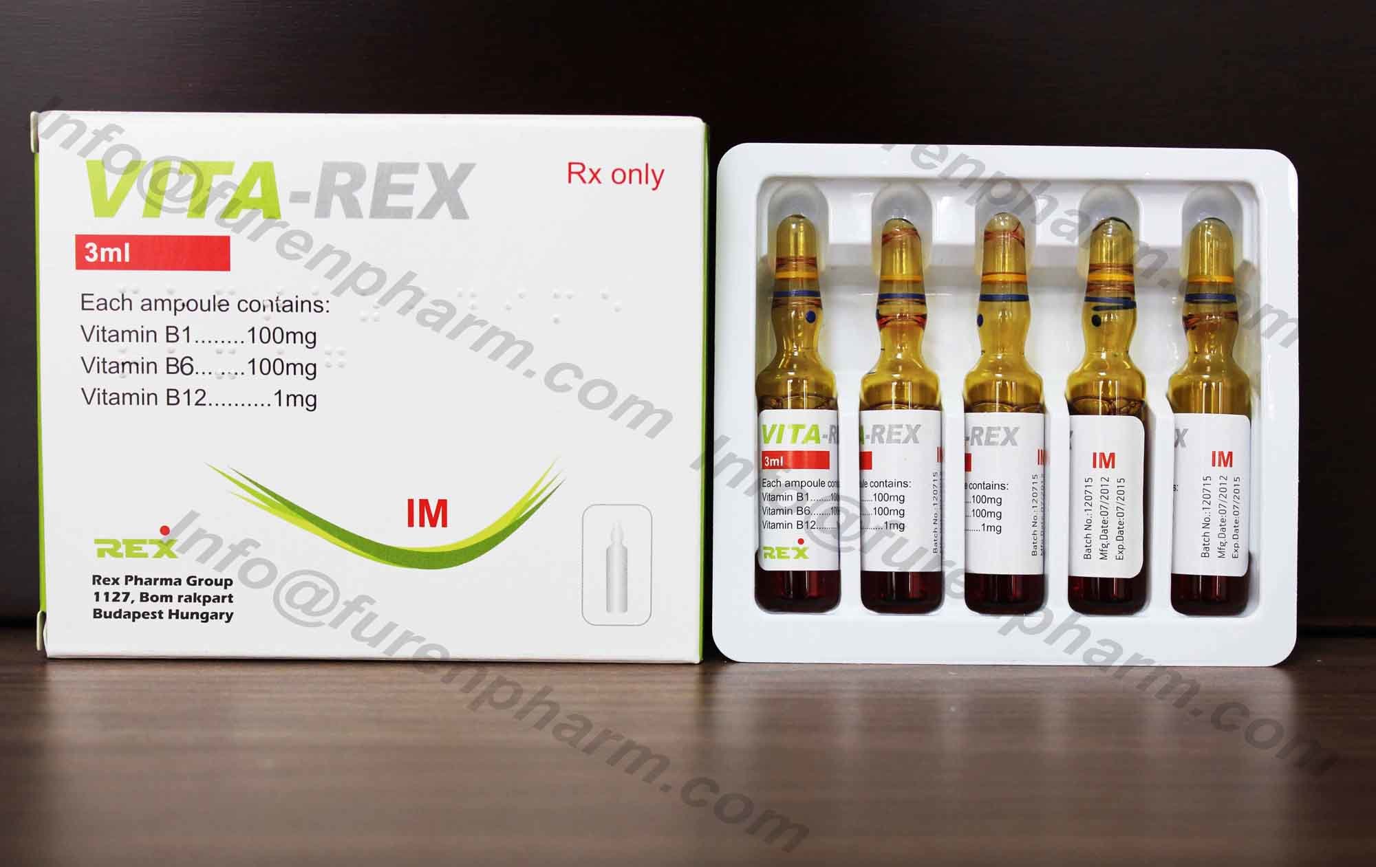 Complex Vb Injection 3ml, Complex Vitamin B Injection 2ml, Vitamin B Complex Injection, Compound Vitamin B for Injection