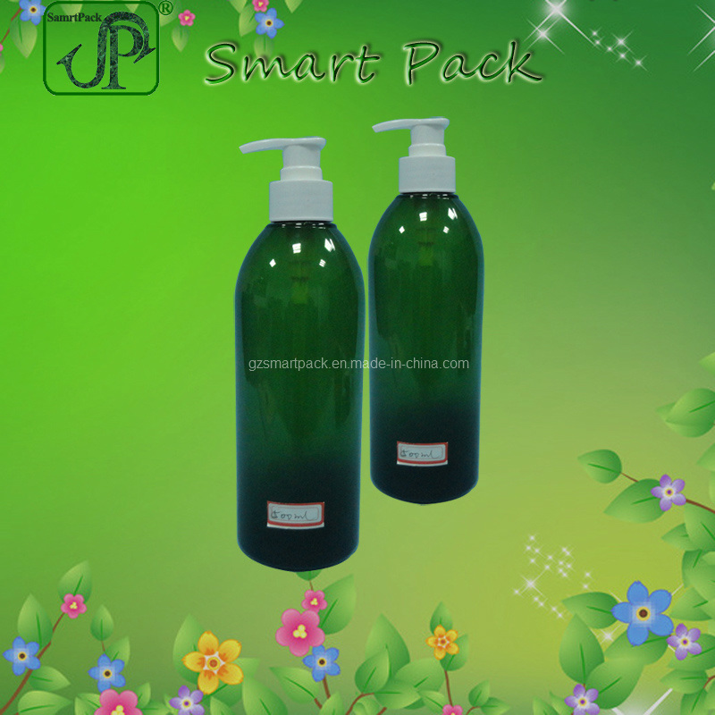 Industrial Packing Personal Care 500ml Green Shampoo Bottle