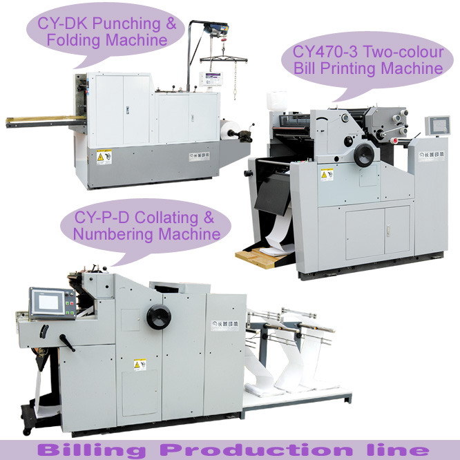 Billing Machines (Punching, Folding, Collating, Numbering and Printing)