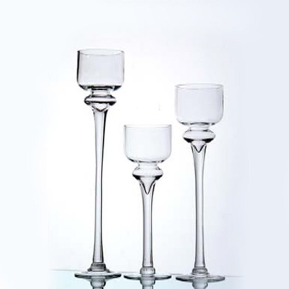 Clear Glass Holder W/Handle