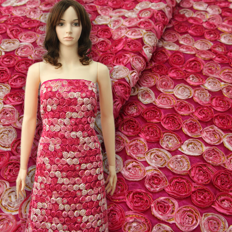 2013 Fashion Printing Fabric; Embroidery Design; Evening Dress