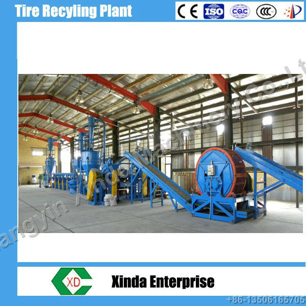 Automatic Tyre Recycling Plant Rubber Powder Production Line Rubber Crumb Line