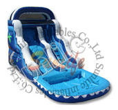 Inflatable Pool Slide, Inflatable Water Slide, Inflatable Slide with a Pool