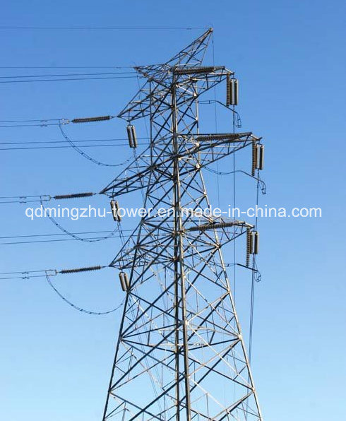 Electric Power Transmission Line Lattice Steel Tower