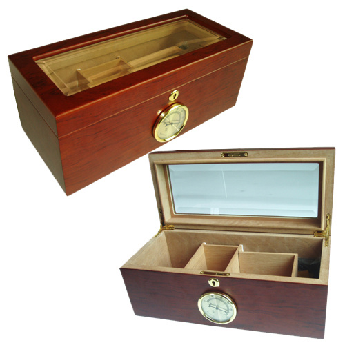 Special Custom Red Wooden Cigar Box