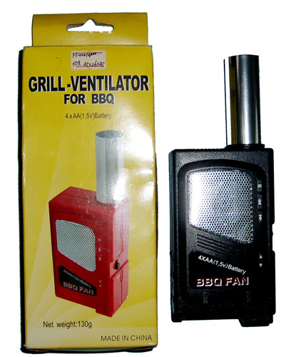 Portable Electronic BBQ Fan Combustion for Outdoor Grill