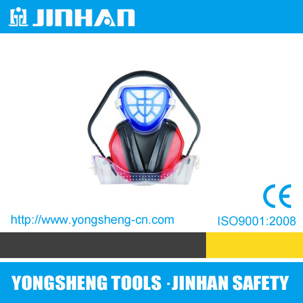 Jinhan Face Protection Set Ear Muff, Goggle, Dust Mask (E-2006)