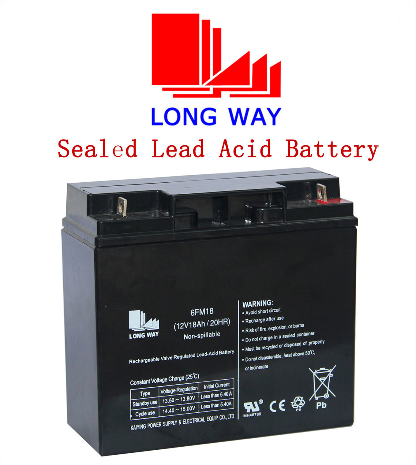 12V18ah/20hr Toys UPS Sealed Lead-Acid Battery