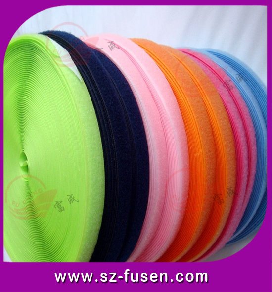 Colored Soft Velcro Tape& Hook and Loop Fastener Tape