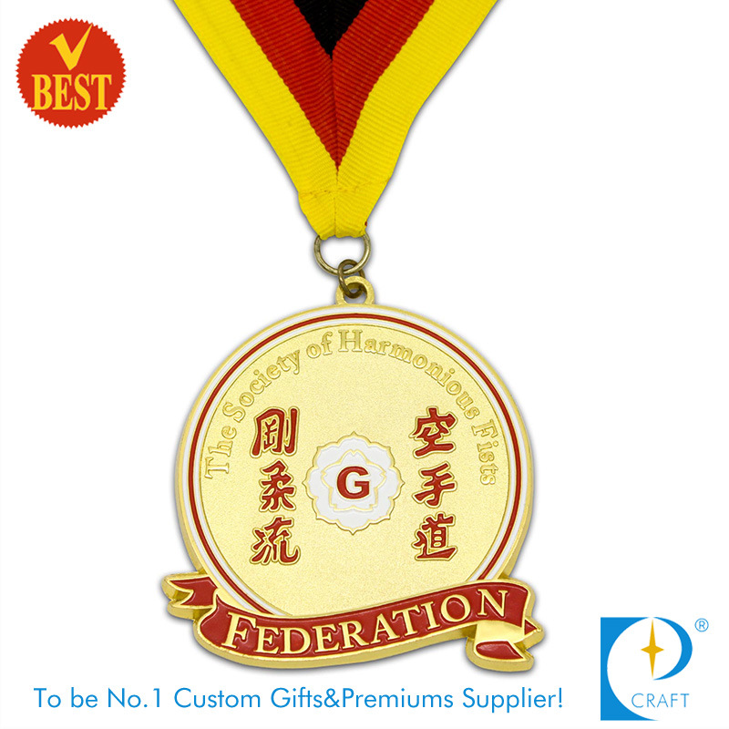 Custom Gold Finished Zinc Alloy Medal